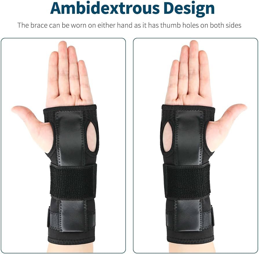 Wrist Support with Metal Splint – Carpal Tunnel Splint - Image 2