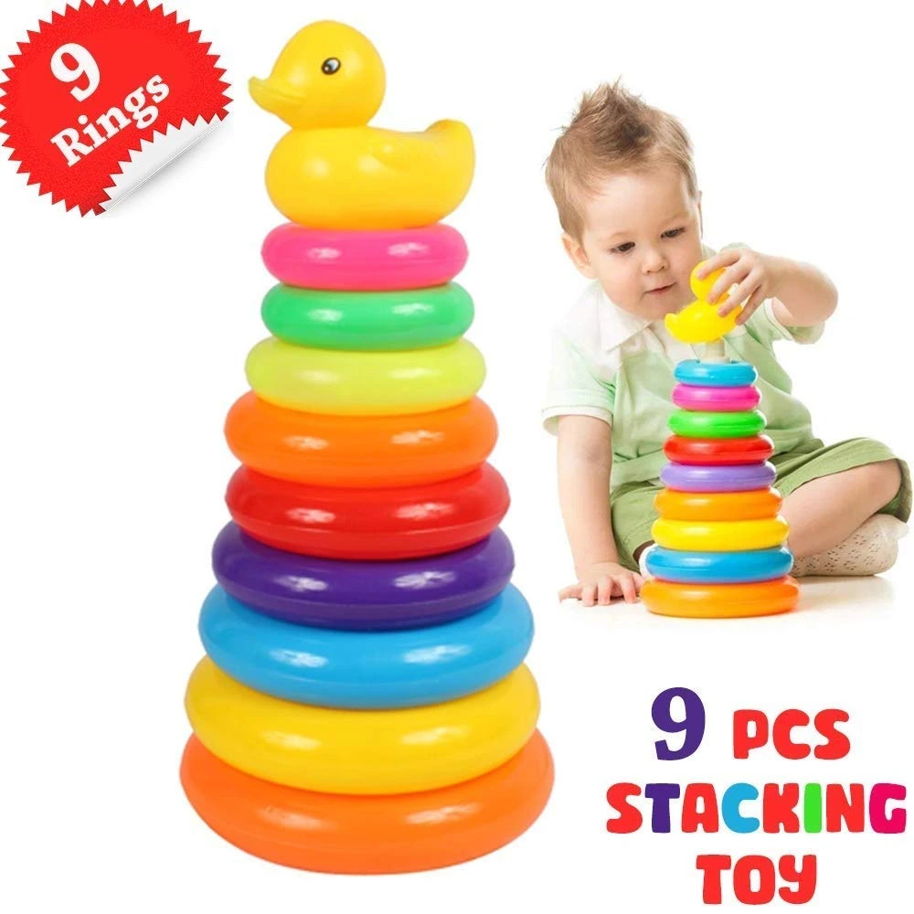 Rainbow Stacking Ring Tower
